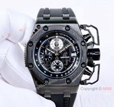 All Black Audemar Piguet Survivor Royal Oak Offshore Watches